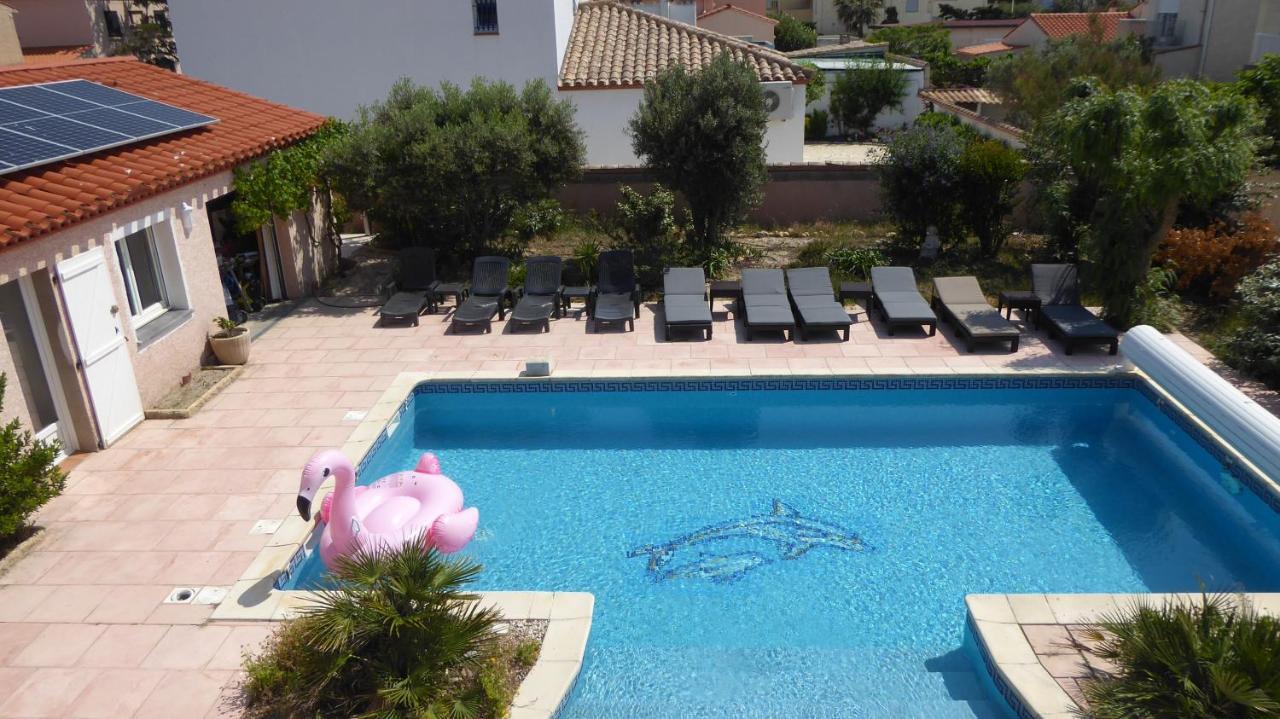 Les 2 Dauphins Le Barcarès Exterior foto